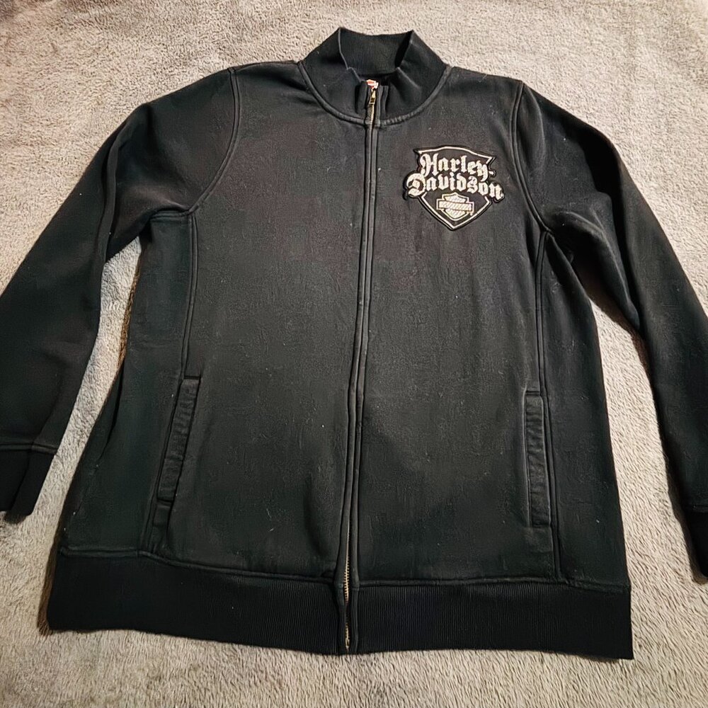Harley-Davidson Women's Sweater Jacket Black Size XL